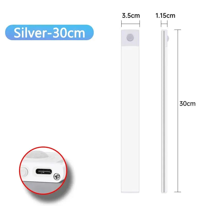 Lumières d'armoire à LED avec capteur de mouvement, USB sans fil- livraison gratuite