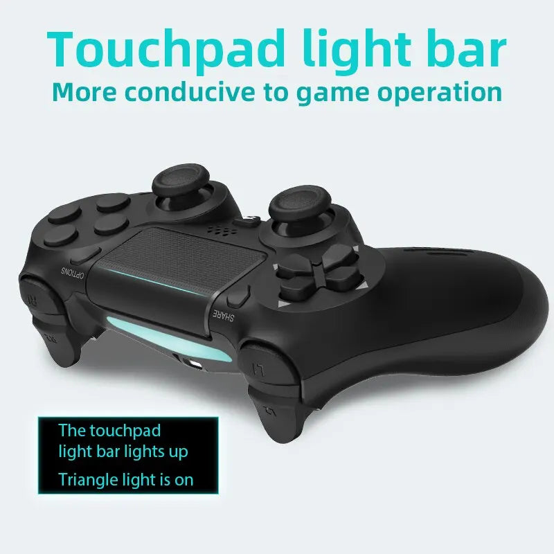 DATA FROG-Manette de jeu sans fil compatible Bluetooth, manette de jeu pour PS4