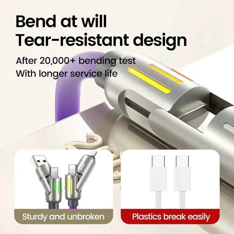 Câble de Charge rapide en Silicone USB
