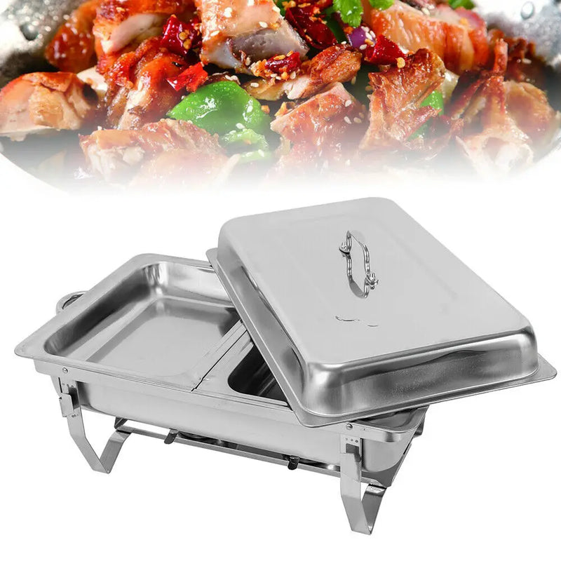 Poêle pliant en acier inoxydable pour Buffet, 7,5 l