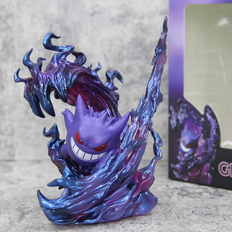 19cm Pokemon Gengar Anime Figure fantôme griffe figurine jeu Statue PVC à collectionner Kawaii modèle cadeaux bureau décor poupées jouets