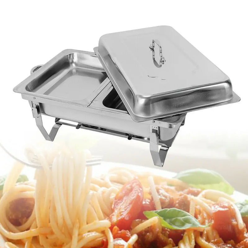 Poêle pliant en acier inoxydable pour Buffet, 7,5 l