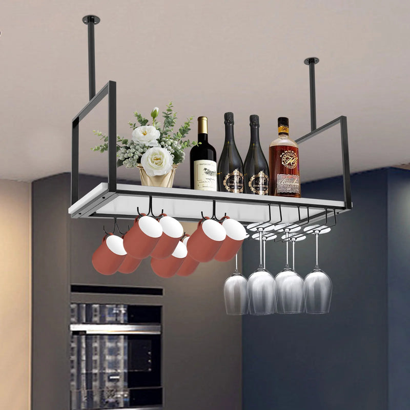 Présentoir à vin au plafond pour bar, verre à vin T1, porte-vin HI, verres à pied, gobelet, cuisine, restaurant, 73