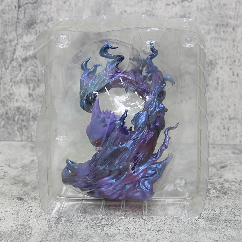 19cm Pokemon Gengar Anime Figure fantôme griffe figurine jeu Statue PVC à collectionner Kawaii modèle cadeaux bureau décor poupées jouets