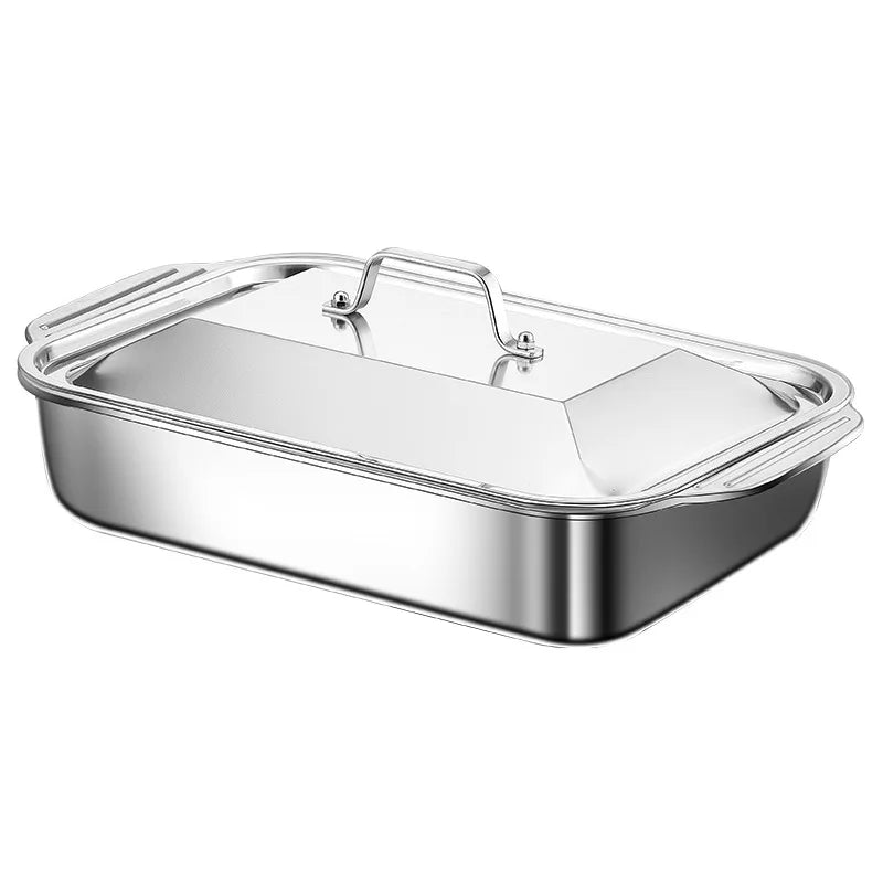 Plaque de cuisson profonde antiarina en acier inoxydable
