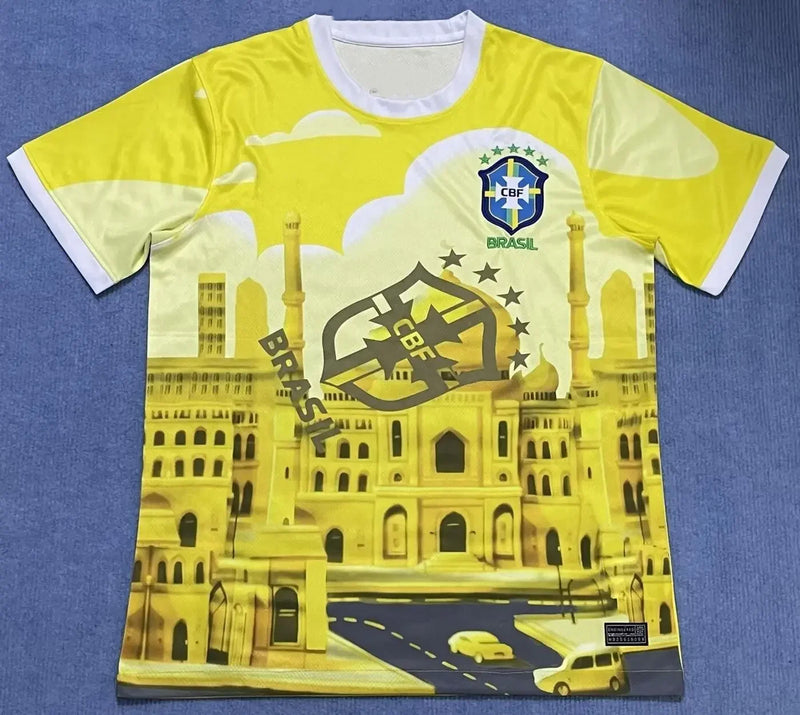 BRAZILS Brésil Football Shirt 2025 City Edition Hommes et Femmes Entraînement Football Chemise 3D Imprimé Séchage Rapide Respirant T-shirt