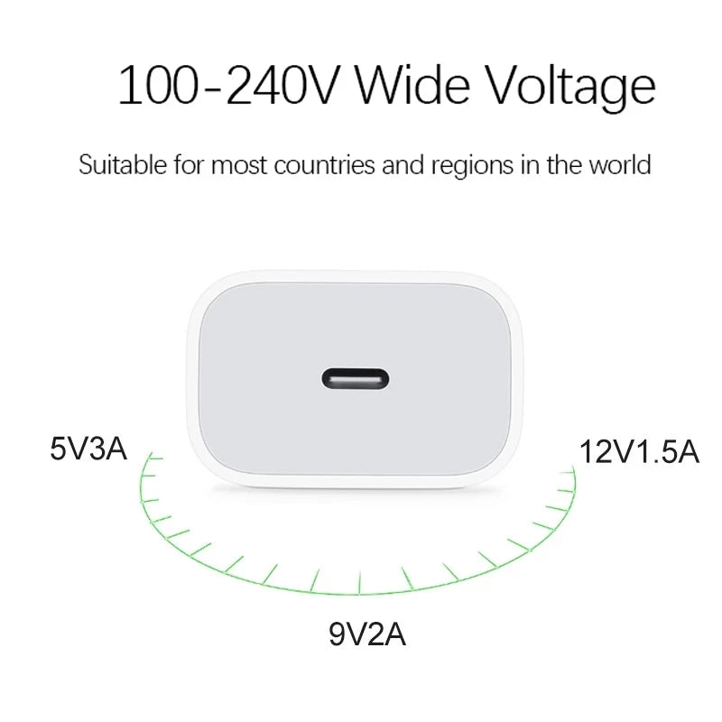 Adaptateur d'alimentation USB-C Original 20W pour iphone