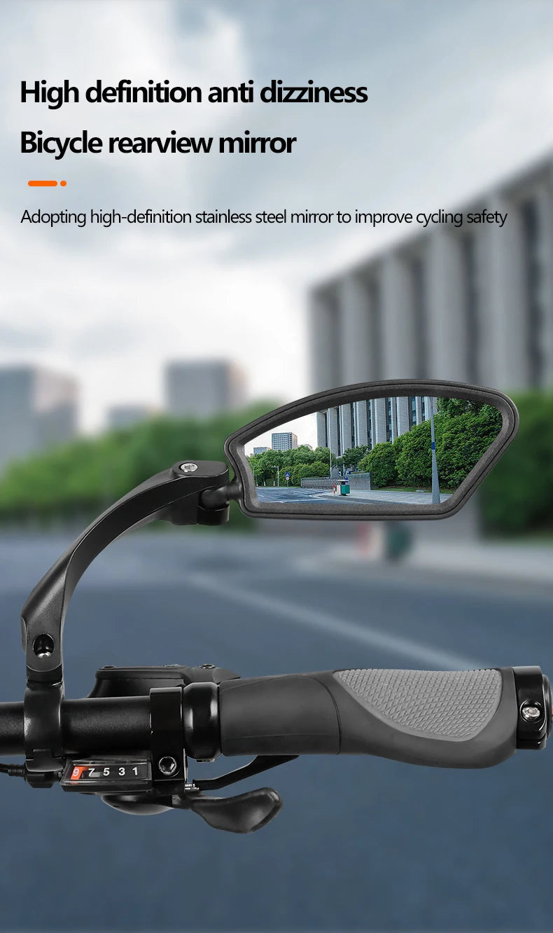 Rétroviseur de vélo HD en acier inoxydable