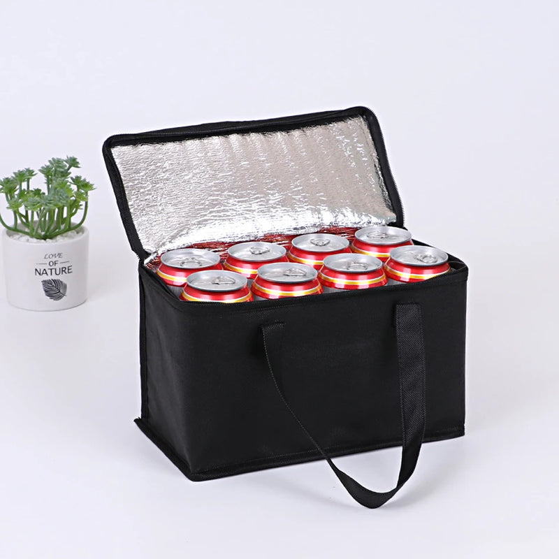 Sac isotherme Portable pour déjeuner, isolation pliante, sac de glace pour pique-nique, sac thermique pour aliments, porte-boissons, sacs isolés, sac de livraison de nourriture