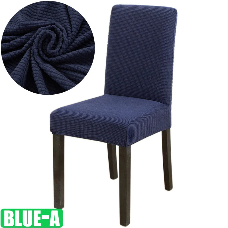 Housse de chaise de salle à manger élastique, extensible et épaisse, en Jacquard, pour salle à manger, cuisine, hôtel, Banquet de mariage