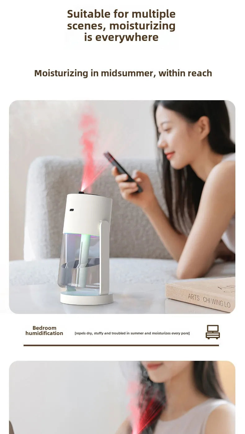 Dispositif de Projection d'étoiles, humidificateur d'air ultrasonique USB pour voiture, nébuliseur hydratant domestique
