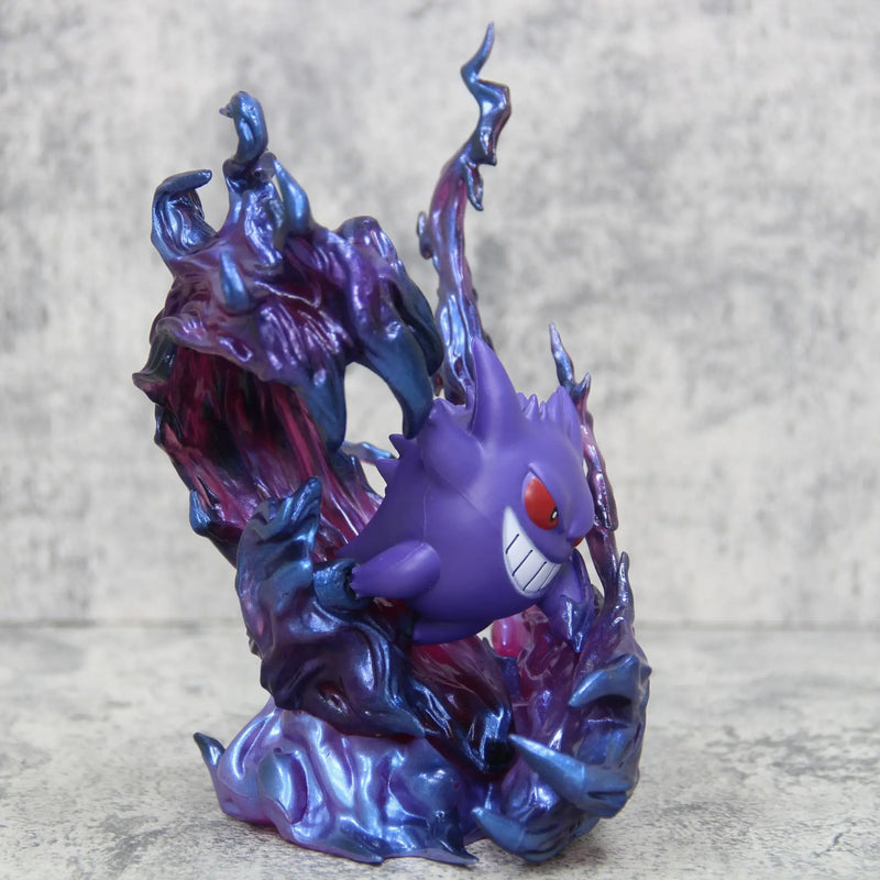 19cm Pokemon Gengar Anime Figure fantôme griffe figurine jeu Statue PVC à collectionner Kawaii modèle cadeaux bureau décor poupées jouets