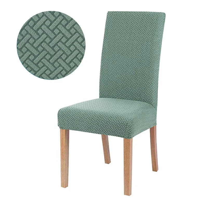 Housse de chaise de salle à manger élastique, extensible et épaisse, en Jacquard, pour salle à manger, cuisine, hôtel, Banquet de mariage