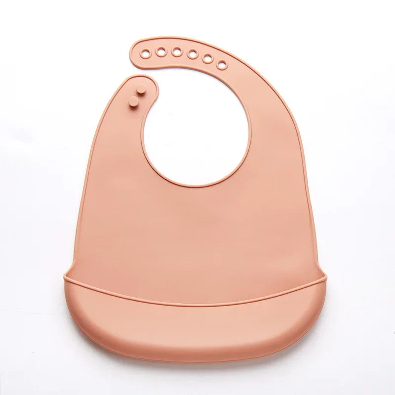 Bavoir bébé réglable imperméable bavoirs bébés doux comestible Silicone nouveau-né salive dégoulinant serviette bave enfants écharpe sans BPA