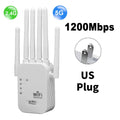 Répéteur WiFi sans fil 1200Mbps, extension de portée WIFI, Booster de Signal WiFi 2.4G 5G, réseau double bande 802.11ac, amplificateur WiFi