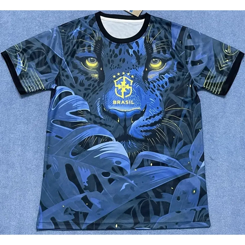 BRAZILS Brésil Football Shirt 2025 City Edition Hommes et Femmes Entraînement Football Chemise 3D Imprimé Séchage Rapide Respirant T-shirt