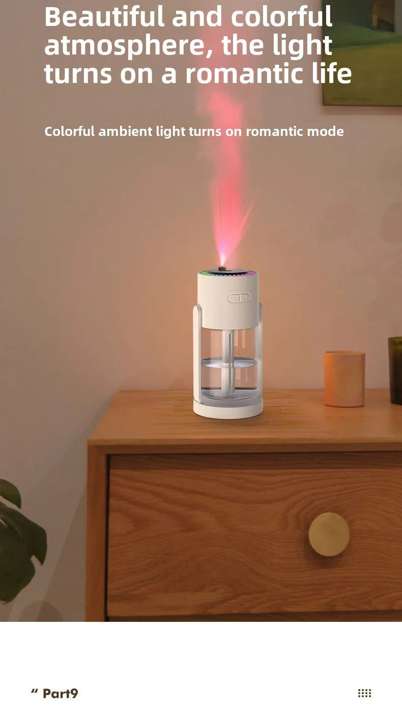 Dispositif de Projection d'étoiles, humidificateur d'air ultrasonique USB pour voiture, nébuliseur hydratant domestique