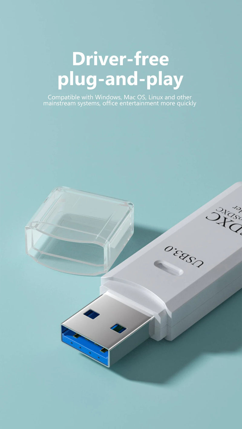 Lecteur de carte USB 3.0 2 en 1
