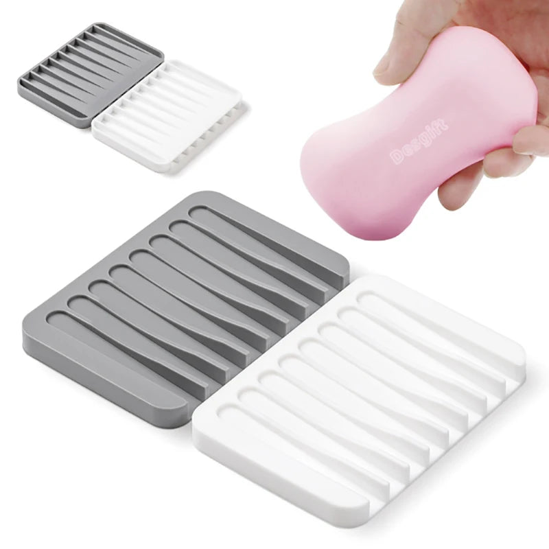 Porte-savon en Silicone auto-goutant- livraison gratuite