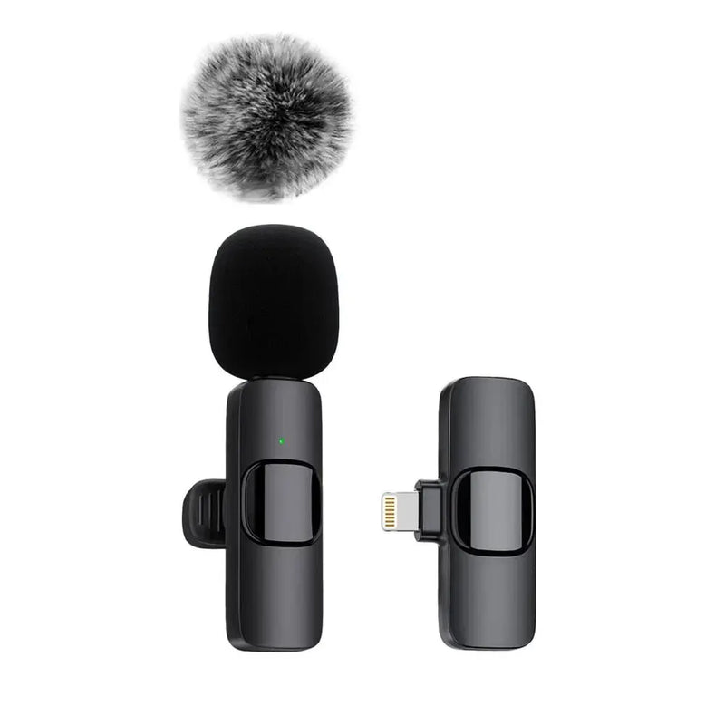 Microphone Lavalier sans fil pour iPhone et Android, mini micro statique, audio et vidéo, ordinateur portable, jeux en direct, téléphone portable, nouveau