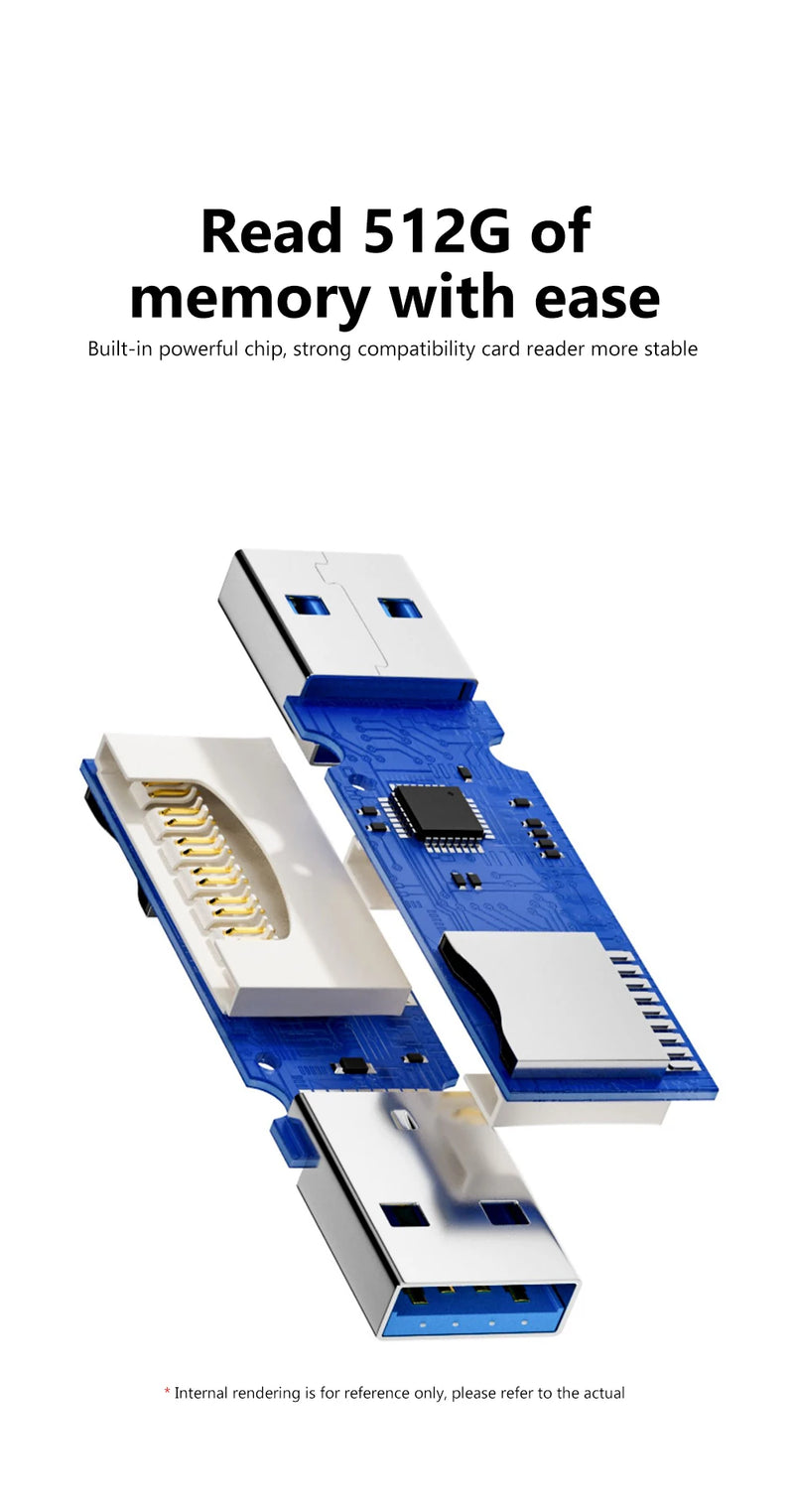 Lecteur de carte USB 3.0 2 en 1