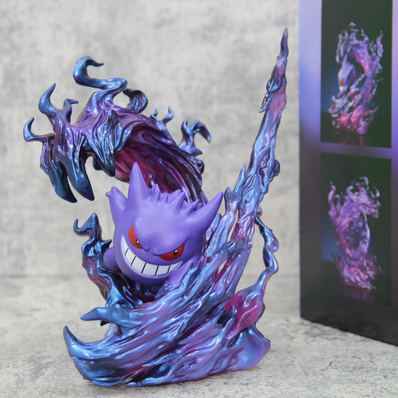 19cm Pokemon Gengar Anime Figure fantôme griffe figurine jeu Statue PVC à collectionner Kawaii modèle cadeaux bureau décor poupées jouets