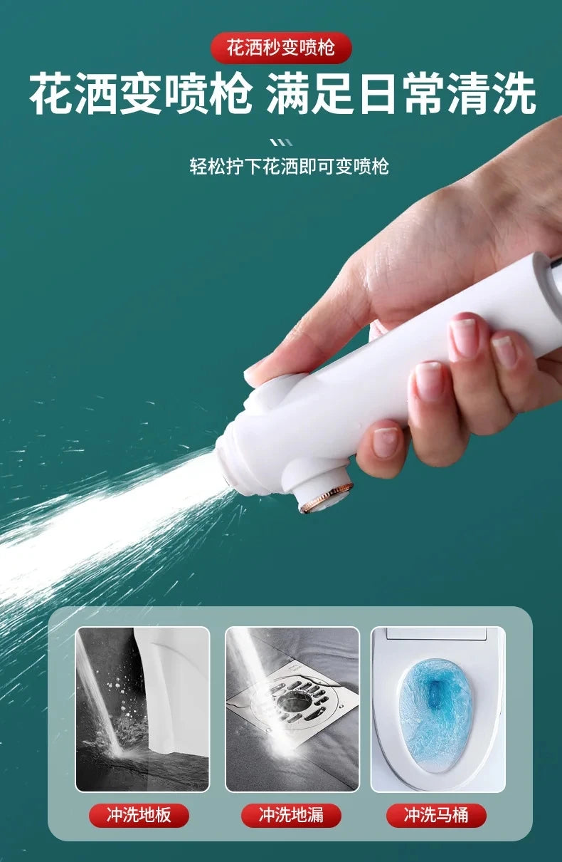 Pommeau de douche haute pression, 3 modes, pommeau de douche réglable, économie d'eau, arrêt à une touche, buse de pulvérisation d'eau, accessoires de maison