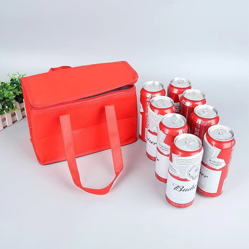 Sac isotherme Portable pour déjeuner, isolation pliante, sac de glace pour pique-nique, sac thermique pour aliments, porte-boissons, sacs isolés, sac de livraison de nourriture
