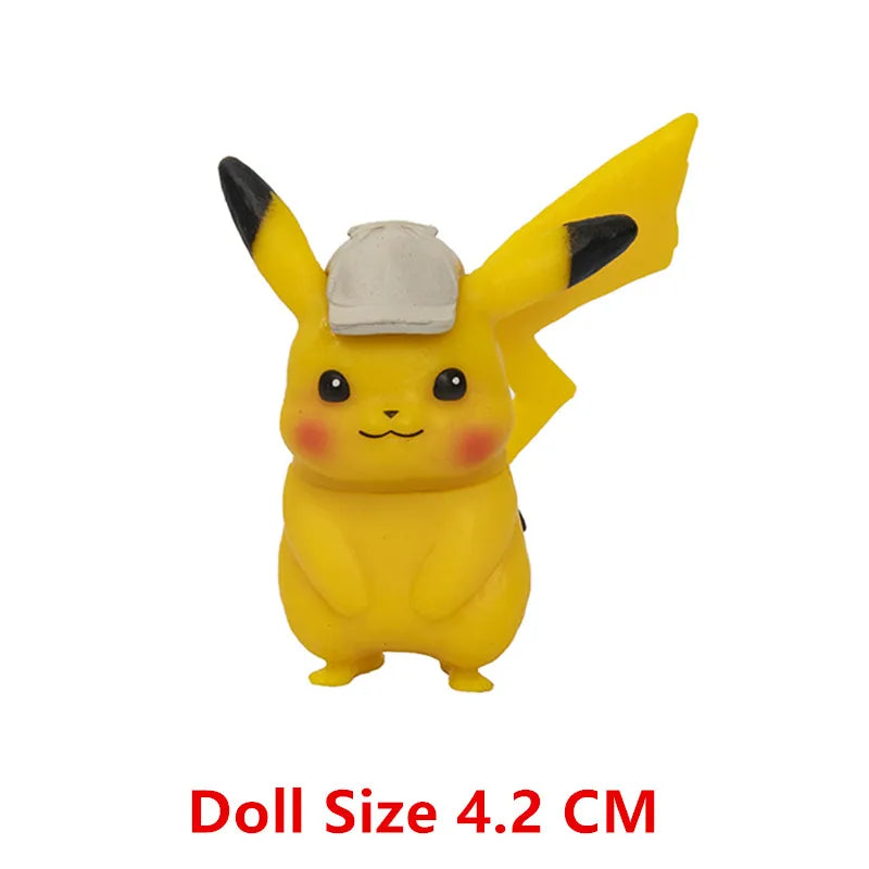 Pokemon 4-13Cm nouveaux dessins animés film figurine Pikachu Mewtwo Charmander Blastoise Gurado modèle d'action pour animaux de compagnie jouet cadeaux