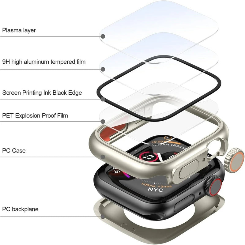 Protecteur d'écran pour Apple Watch, 46mm 45mm 44mm 40 41 42mm