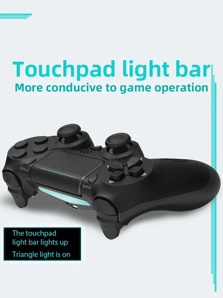 DATA FROG-Manette de jeu sans fil compatible Bluetooth, manette de jeu pour PS4