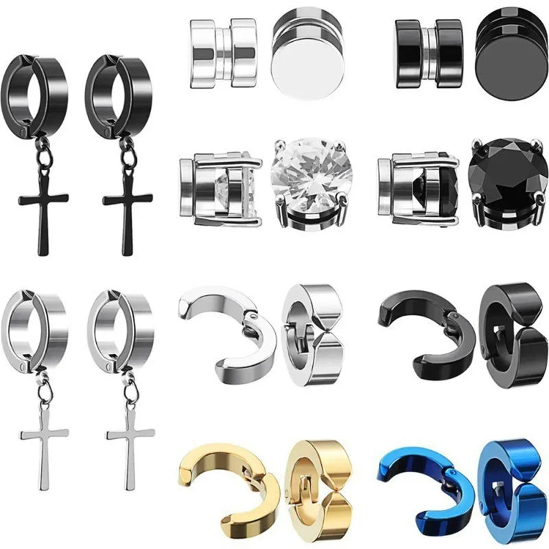 Ensemble de clous d'oreilles magnétiques