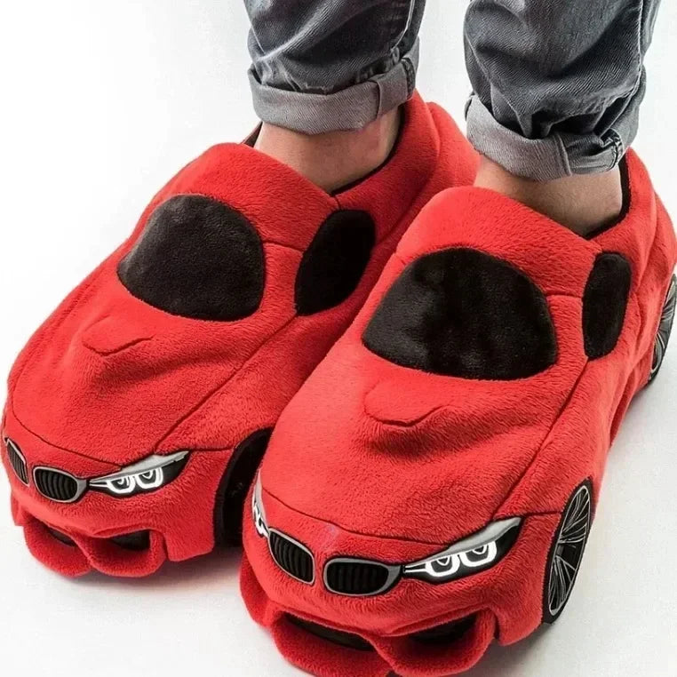 2025 nouveau pour BMW Porsche course pantoufles en peluche jouet chaussures en coton