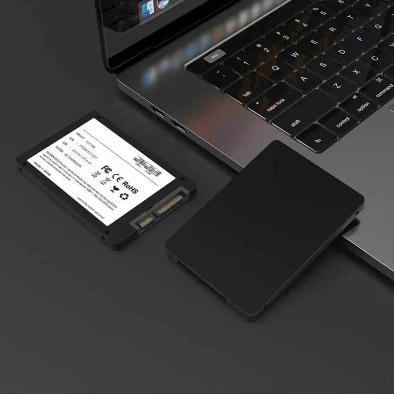 Disque dur 1 à 2 vers disque dur SSD haute vitesse, disque SSD interne SATA3 2,5 pouces 4 vers TLC 500 Mbps pour ordinateur portable et de bureau