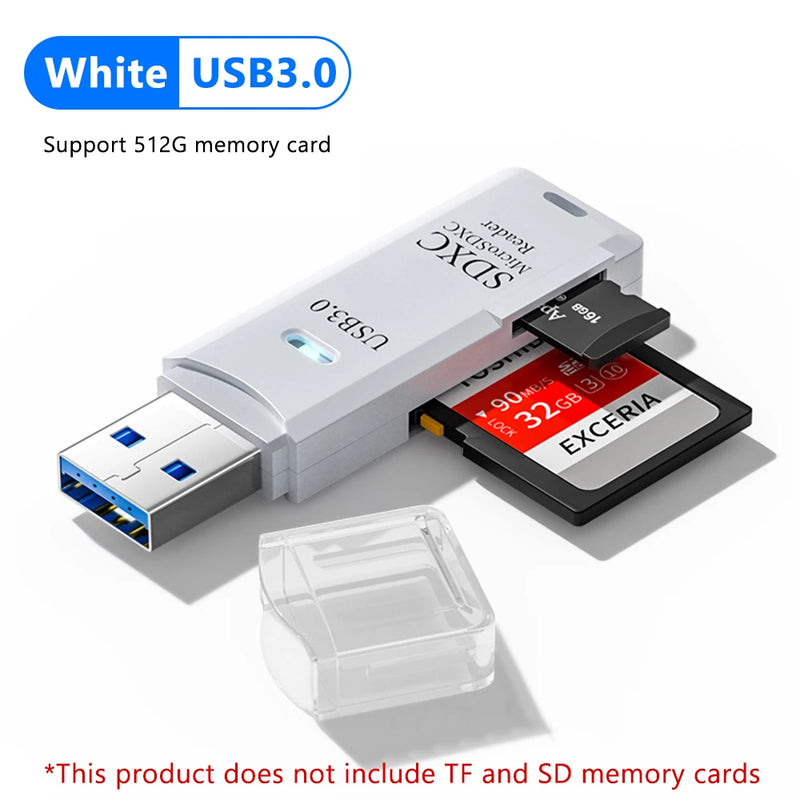 Lecteur de carte USB 3.0 2 en 1