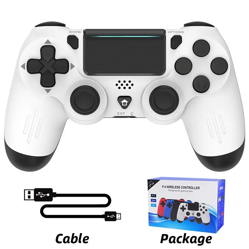 DATA FROG-Manette de jeu sans fil compatible Bluetooth, manette de jeu pour PS4