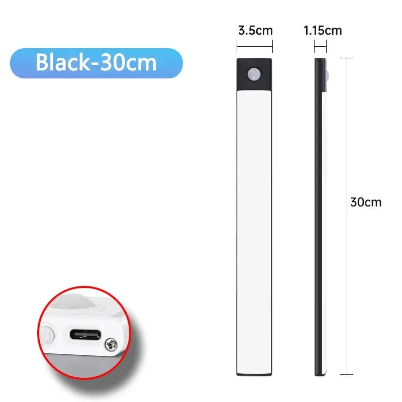 Lumières d'armoire à LED avec capteur de mouvement, USB sans fil- livraison gratuite