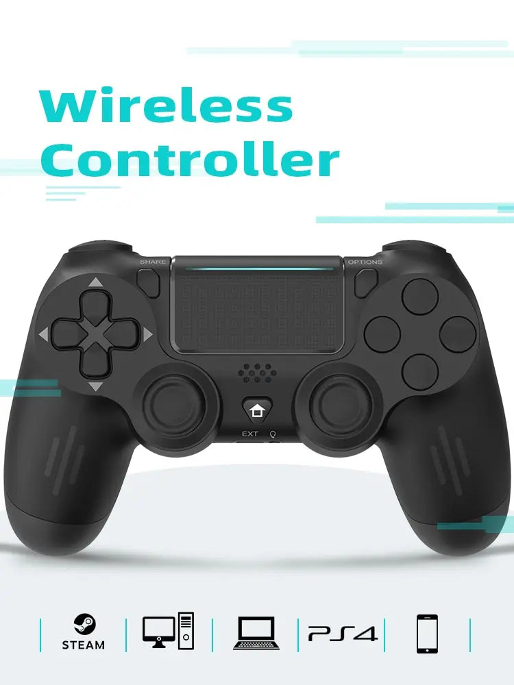 DATA FROG-Manette de jeu sans fil compatible Bluetooth, manette de jeu pour PS4