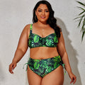 Maillot de bain deux pièces pour femmes, grande taille, soutien-gorge Push Up, culotte taille haute, grandes tailles, vêtements de plage, modèle nouveau 2023