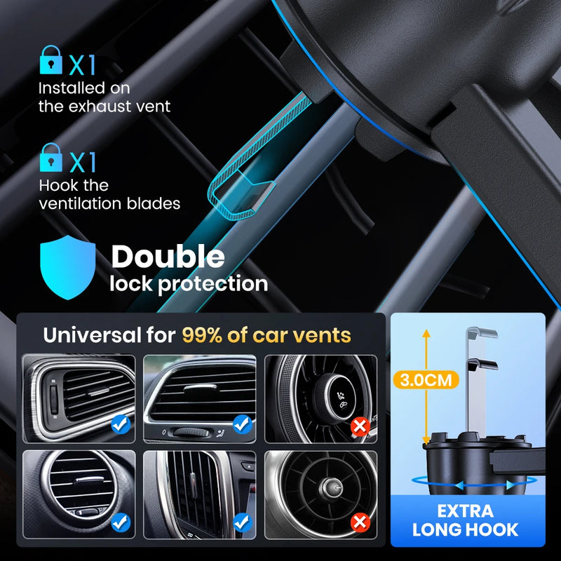 TOPK-Support de téléphone portable universel pour voiture