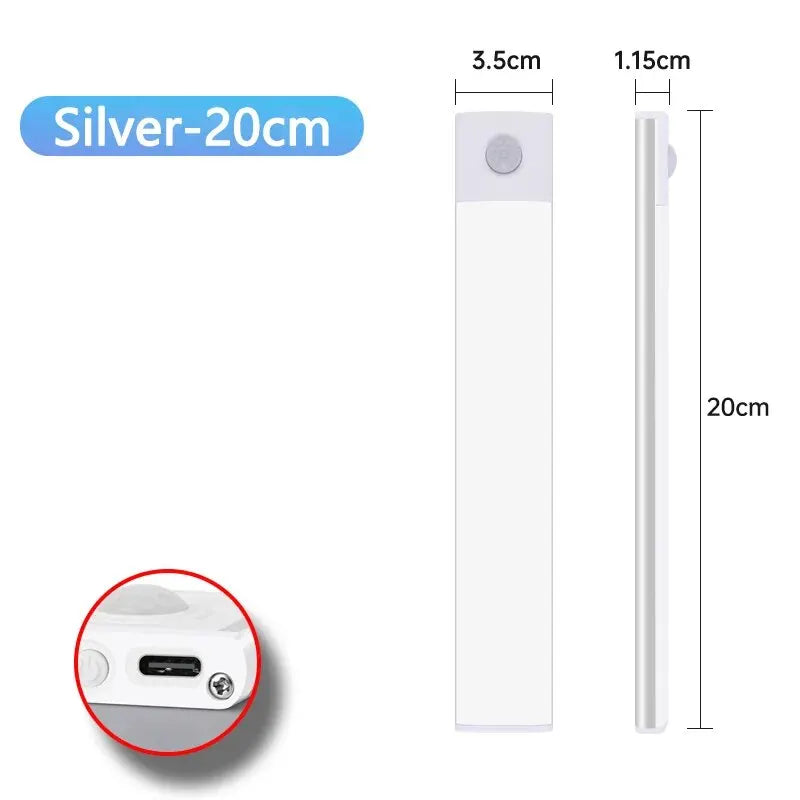 Lumières d'armoire à LED avec capteur de mouvement, USB sans fil- livraison gratuite
