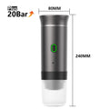Machine à café expresso électrique Portable sans fil, pour voiture et maison, Camping, 3 en 1, capsules de poudre, cafetière de voyage