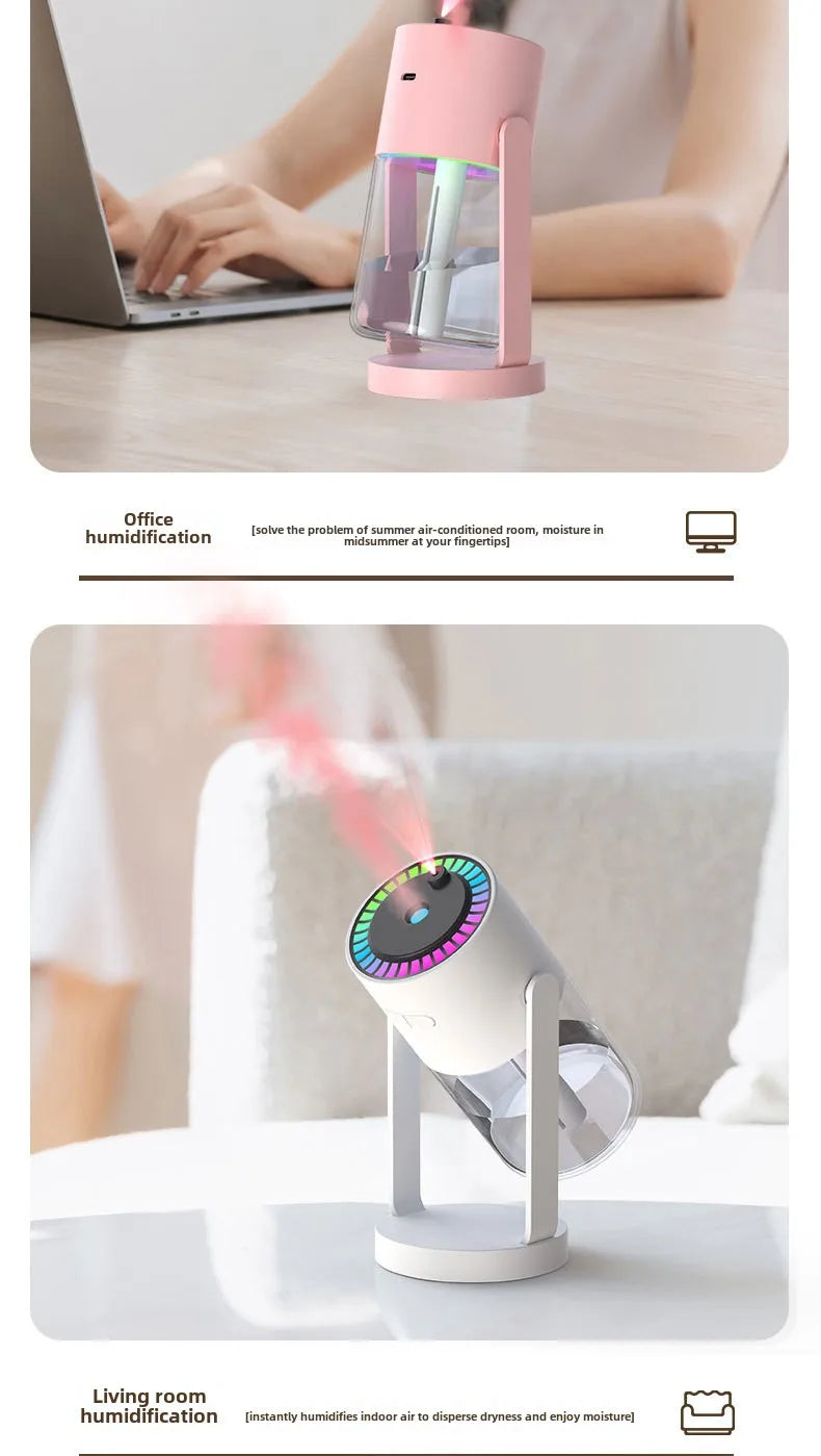 Dispositif de Projection d'étoiles, humidificateur d'air ultrasonique USB pour voiture, nébuliseur hydratant domestique