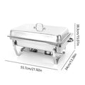 Poêle pliant en acier inoxydable pour Buffet, 7,5 l