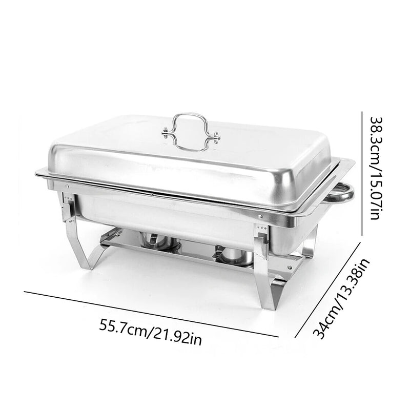 Poêle pliant en acier inoxydable pour Buffet, 7,5 l