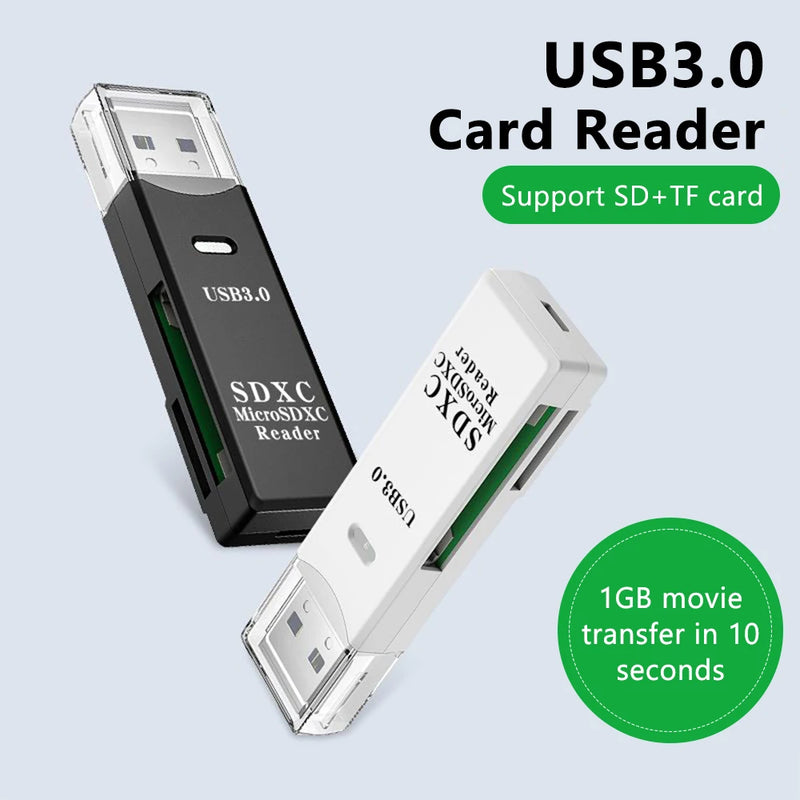 Lecteur de carte USB 3.0 2 en 1