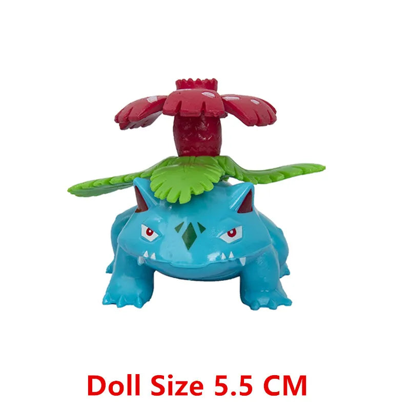 Pokemon 4-13Cm nouveaux dessins animés film figurine Pikachu Mewtwo Charmander Blastoise Gurado modèle d'action pour animaux de compagnie jouet cadeaux