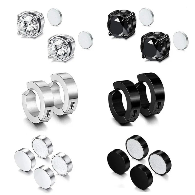 Ensemble de clous d'oreilles magnétiques