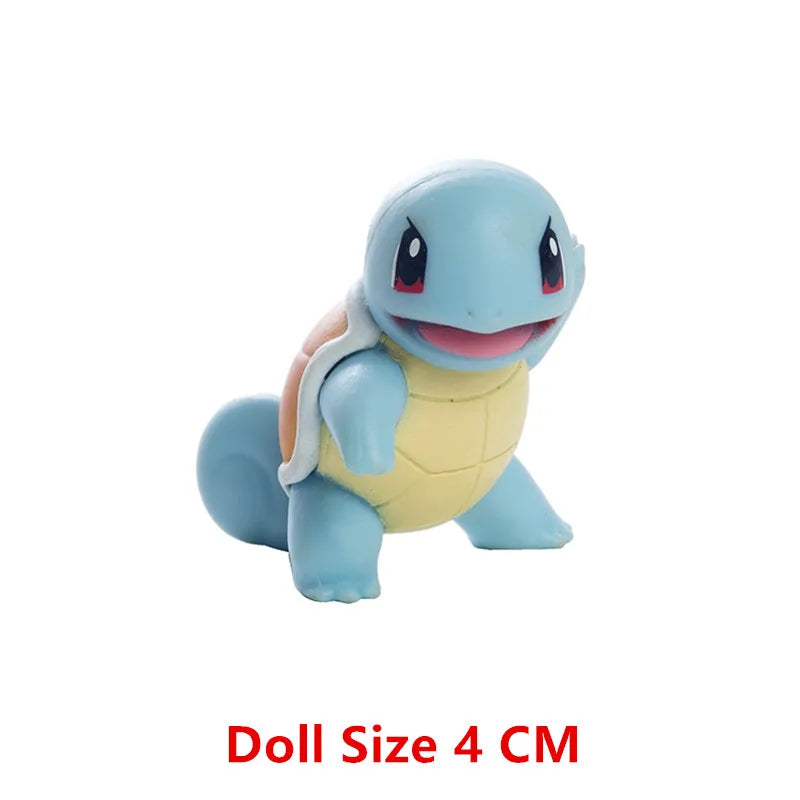 Pokemon 4-13Cm nouveaux dessins animés film figurine Pikachu Mewtwo Charmander Blastoise Gurado modèle d'action pour animaux de compagnie jouet cadeaux