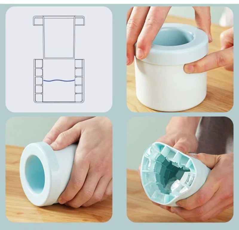 Moule à glaçons rond en Silicone